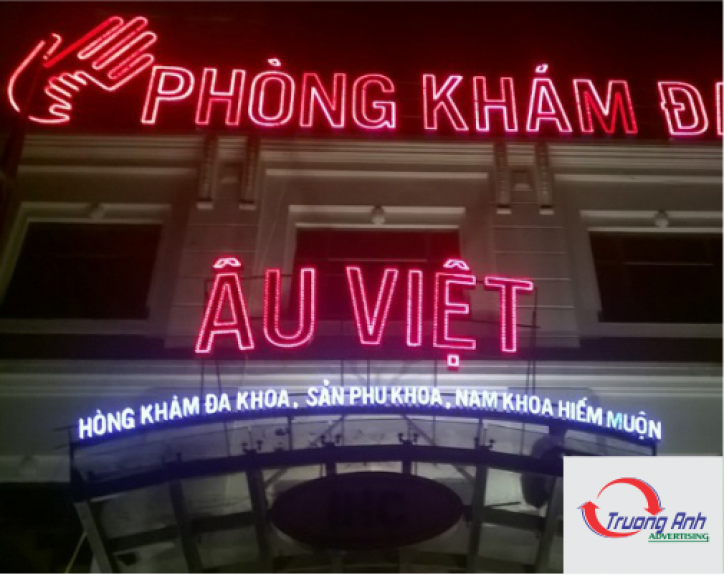 Biển led chữ nổi t&ograve;a nh&agrave; cao tầng