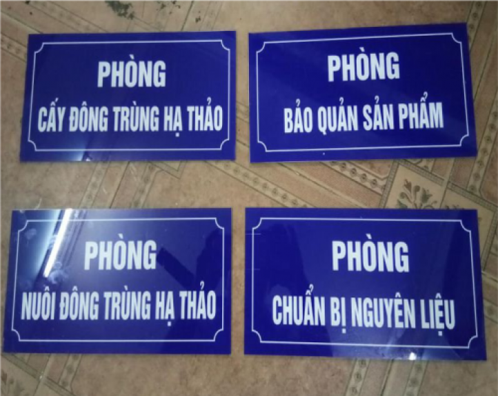 biển ph&ograve;ng ban mica