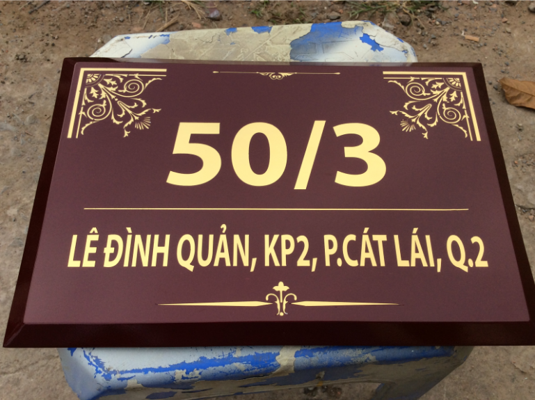 biển số nh&agrave; biệt thự