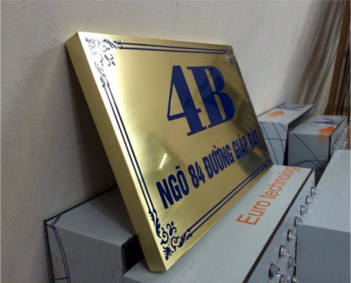 biển số nh&agrave; đồng - inox ăn m&ograve;n