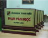 Biển chức danh tam cấp